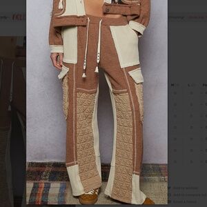 💕 POL “ Irene 10 “ POL Relaxed Fit Quilted Pants 80